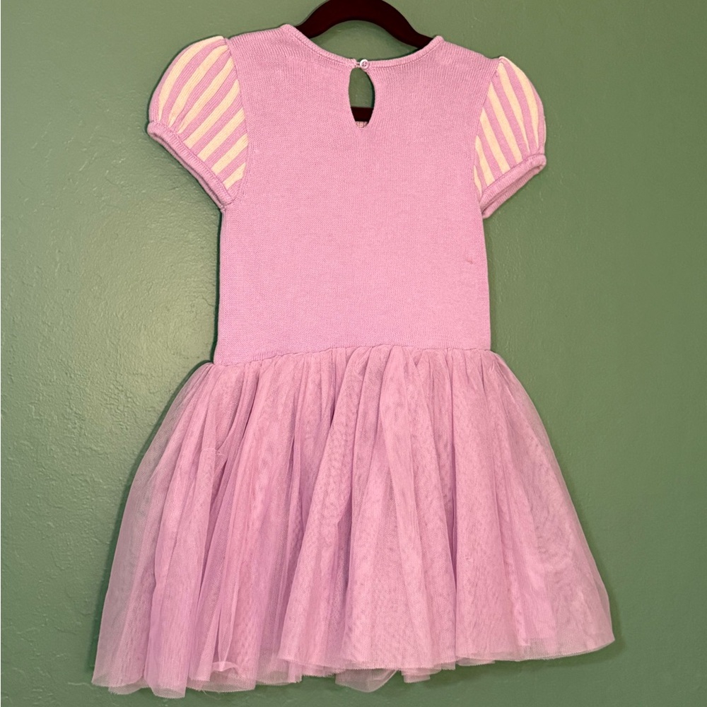 Baby GAP Disney Rapunzel Knit & Tulle Tutu Dress Purple Pink 4T Princess Costume - Picture 2 of 5